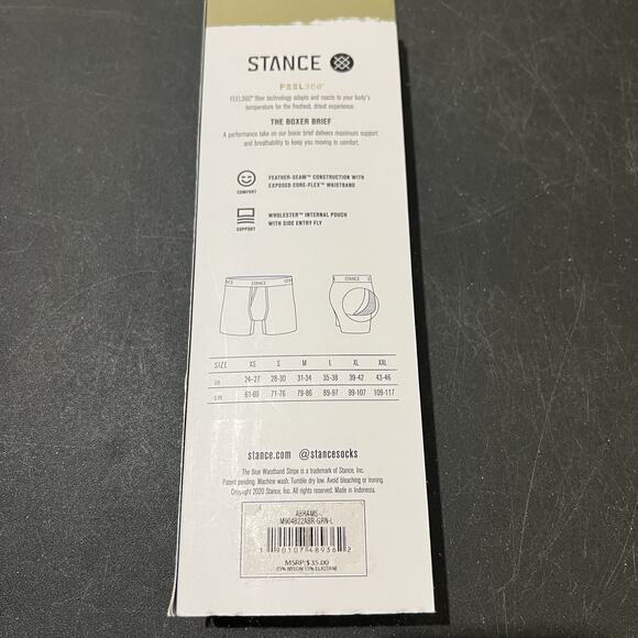 Stance FEEL 360 Boxers Mens Large Green Camouflage Athletic Boxer Max Support - Picture 5 of 6